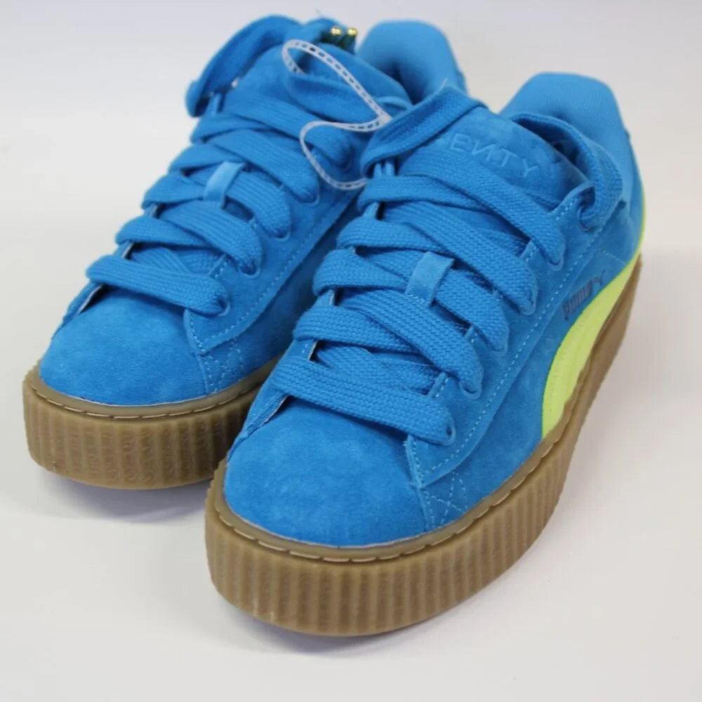 Puma Creeper Phatty Rihanna Fenty Speed Blue Women's size 8.5 Athleisure NEW - Picture 2 of 9